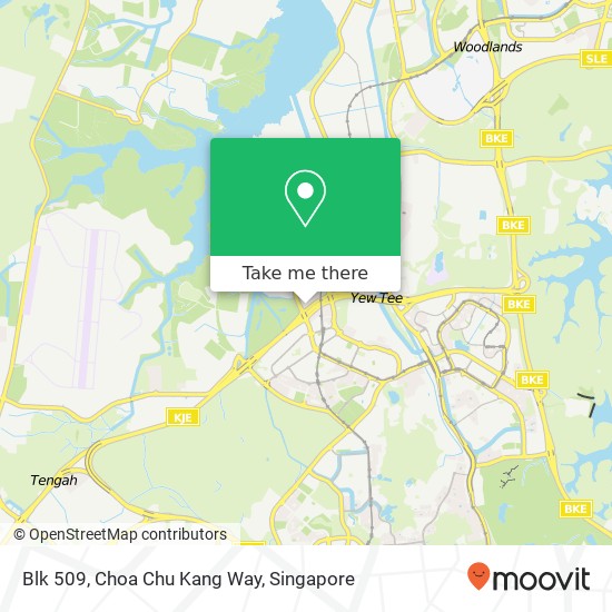 Blk 509, Choa Chu Kang Way map