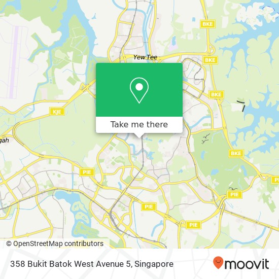 358 Bukit Batok West Avenue 5 map