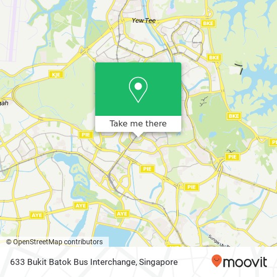 633 Bukit Batok Bus Interchange map