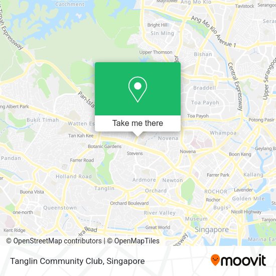 Tanglin Community Club map