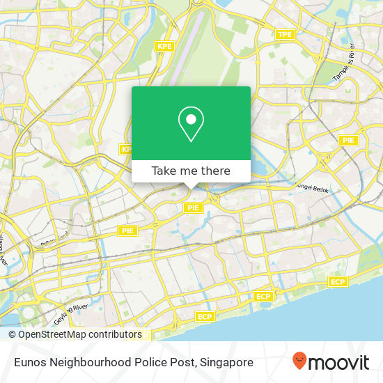 Eunos Neighbourhood Police Post map