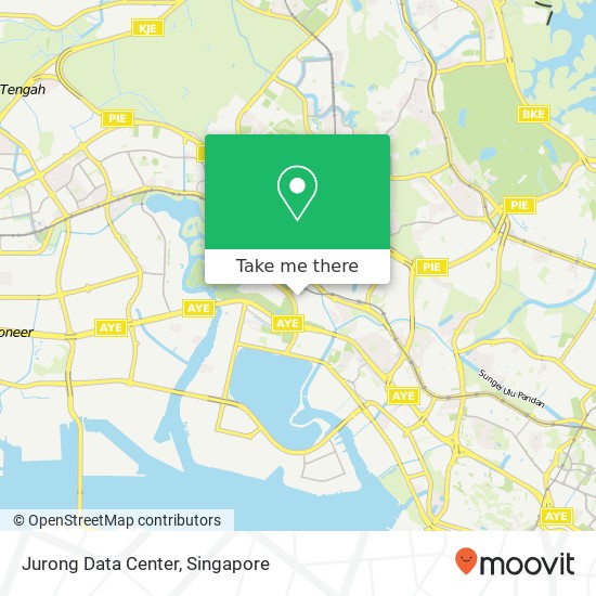 Jurong Data Center map