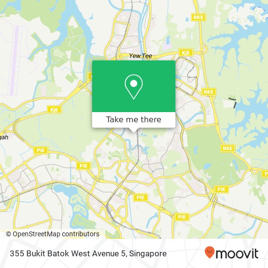 355 Bukit Batok West Avenue 5 map