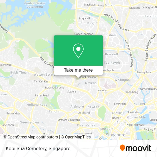 Kopi Sua Cemetery map