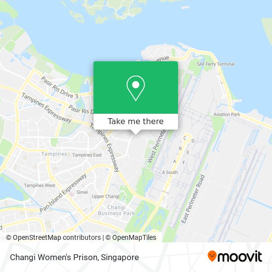 Changi Women's Prison map