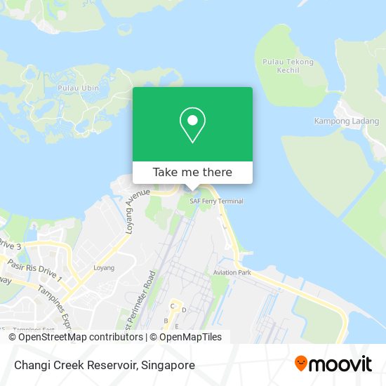 Changi Creek Reservoir map