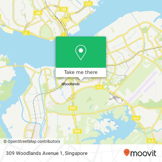 309 Woodlands Avenue 1 map