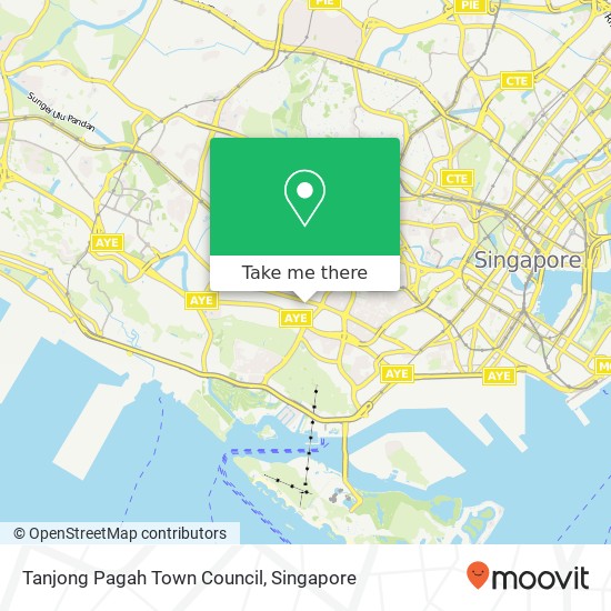 Tanjong Pagah Town Council map