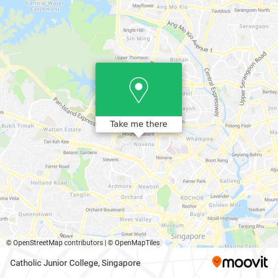 Catholic Junior College map