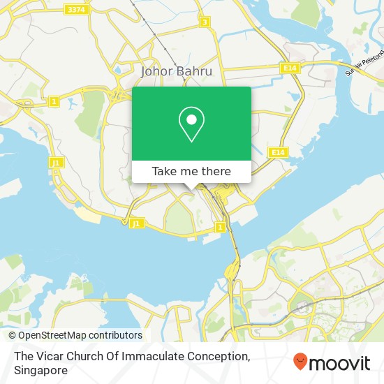 The Vicar Church Of Immaculate Conception map