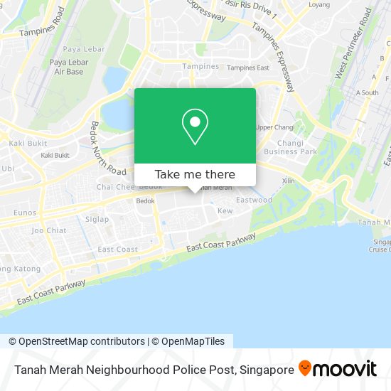 Tanah Merah Neighbourhood Police Post map