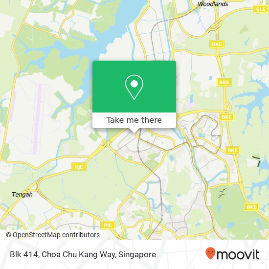 Blk 414, Choa Chu Kang Way map