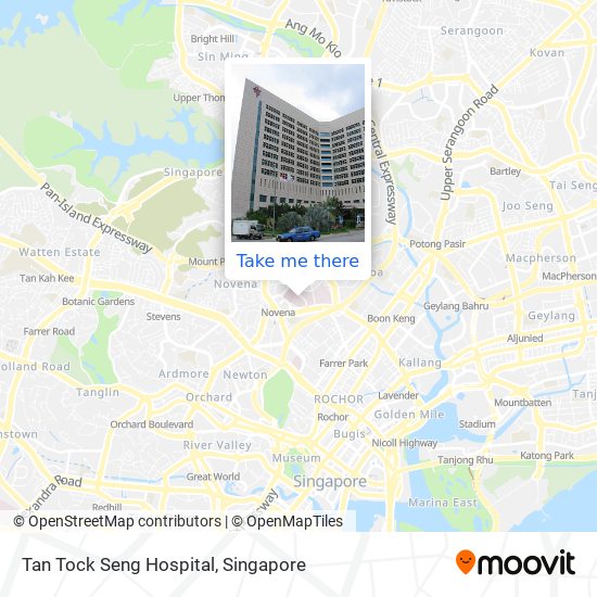 Tan Tock Seng Hospital map