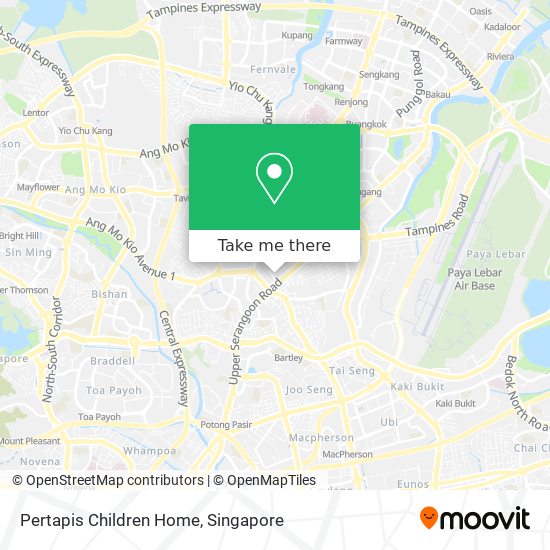 Pertapis Children Home map