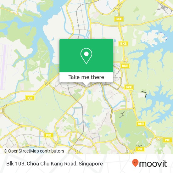 Blk 103, Choa Chu Kang Road map