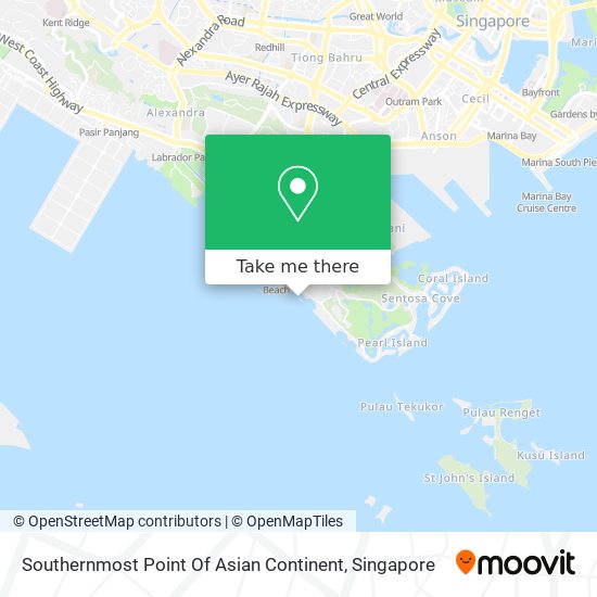 Southernmost Point Of Asian Continent map