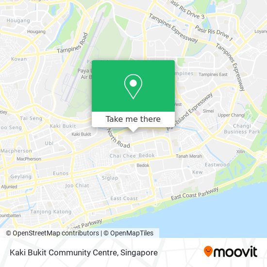 Kaki Bukit Community Centre map
