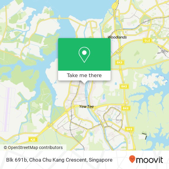 Blk 691b, Choa Chu Kang Crescent map