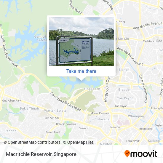 Macritchie Reservoir map