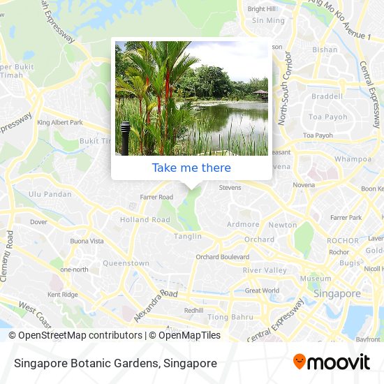 Singapore Botanic Gardens map