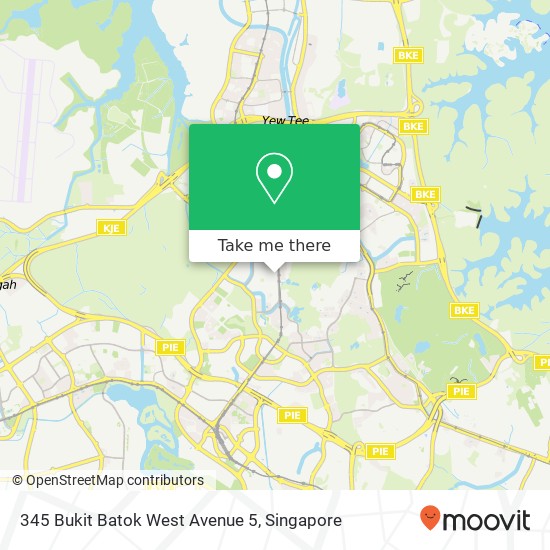 345 Bukit Batok West Avenue 5 map