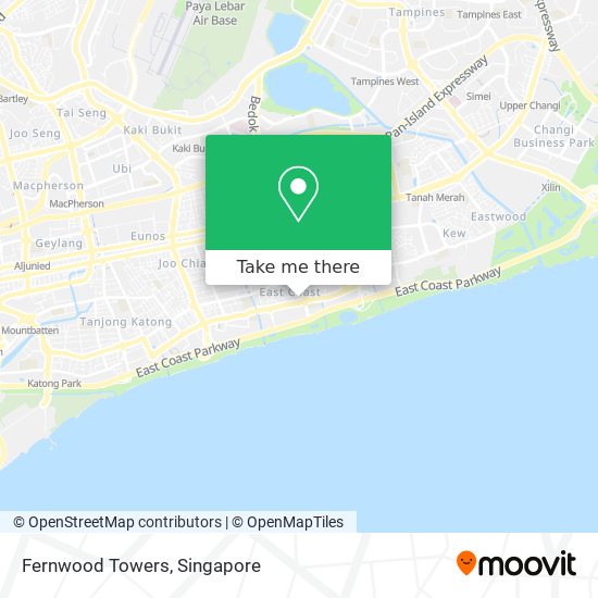 Fernwood Towers map