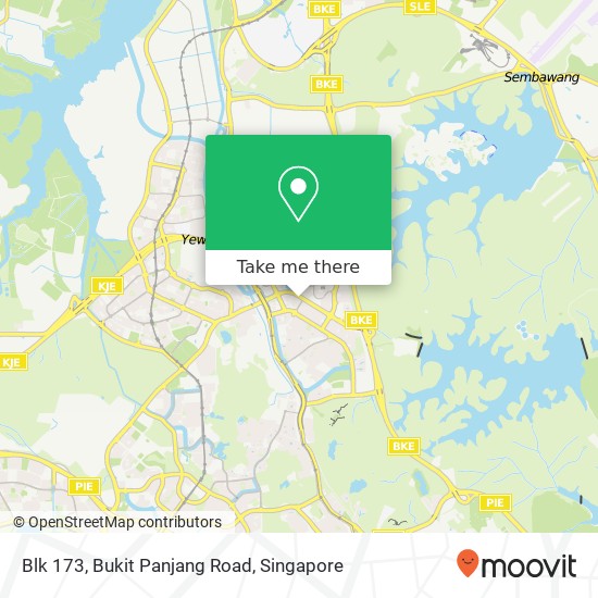 Blk 173, Bukit Panjang Road map