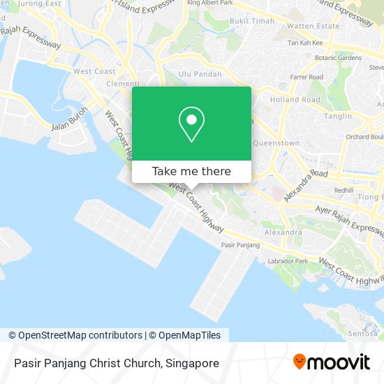 Pasir Panjang Christ Church map