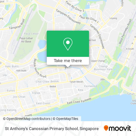 St Anthony's Canossian Primary School map