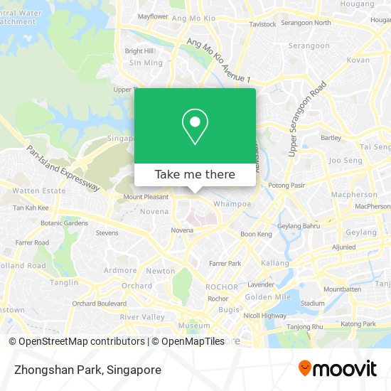 Zhongshan Park map