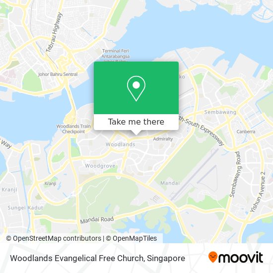 Woodlands Evangelical Free Church map