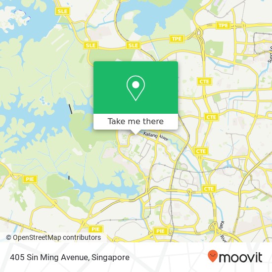 405 Sin Ming Avenue map