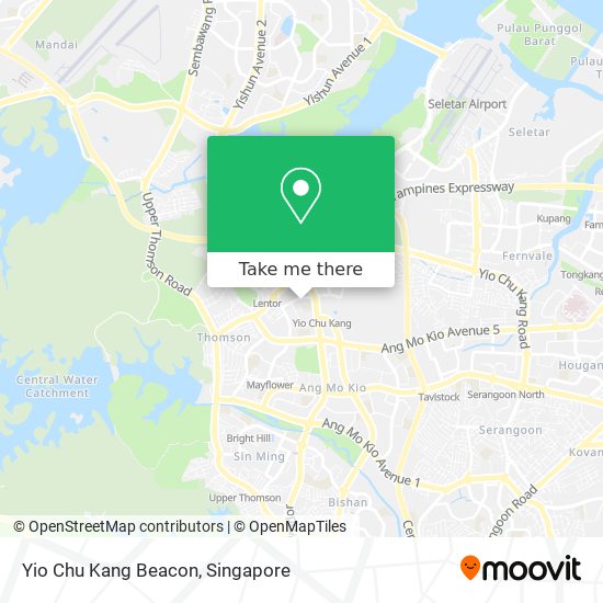 Yio Chu Kang Beacon map