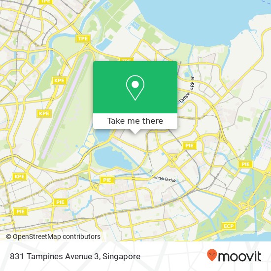 831 Tampines Avenue 3 map