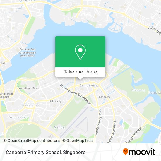 Canberra Primary School map