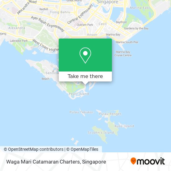 Waga Mari Catamaran Charters map