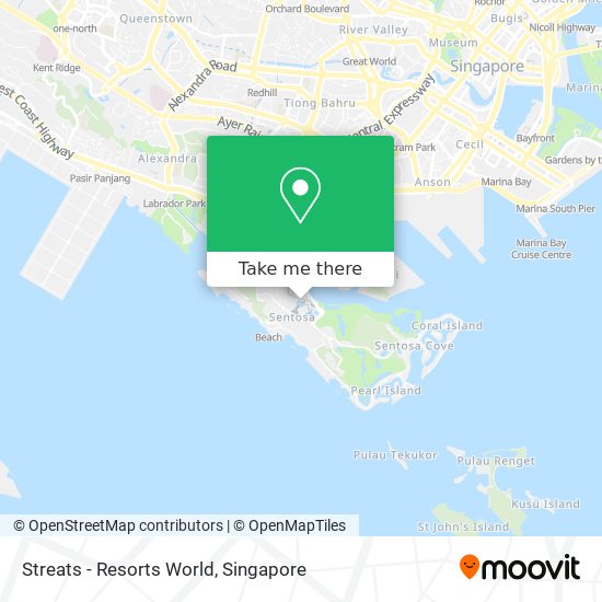 Streats - Resorts World map