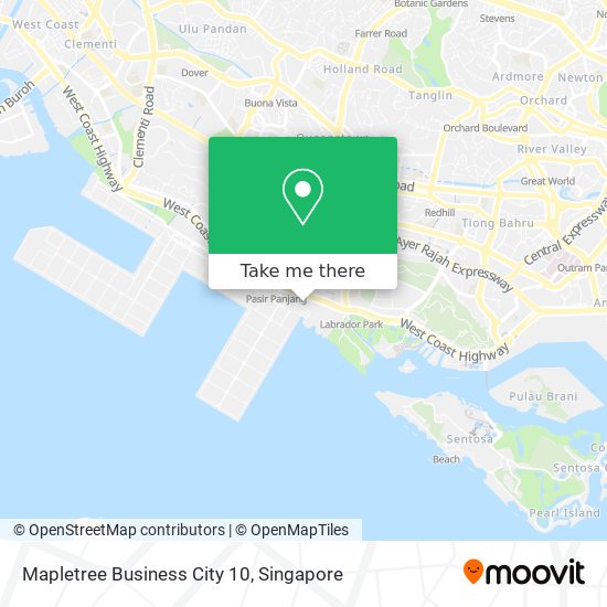 Mapletree Business City 10 map