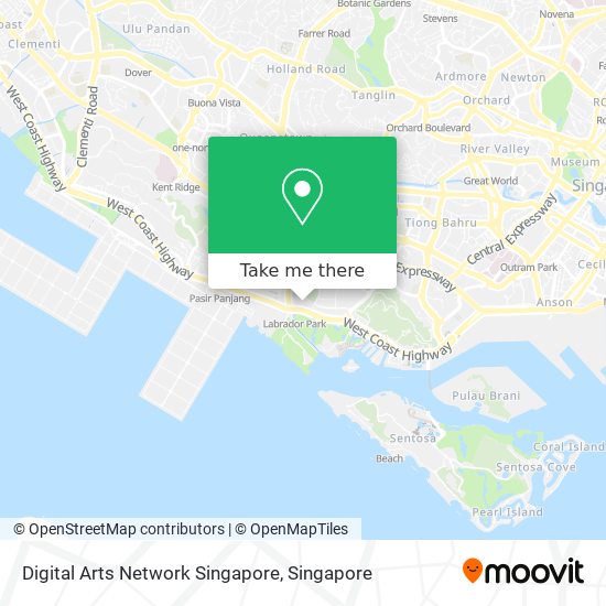 Digital Arts Network Singapore map