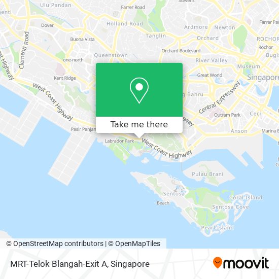 MRT-Telok Blangah-Exit A map