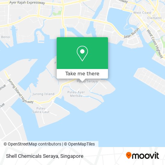 Shell Chemicals Seraya map