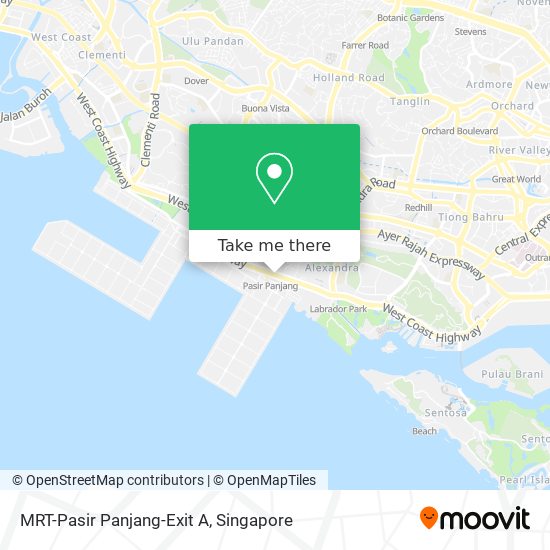MRT-Pasir Panjang-Exit A地图