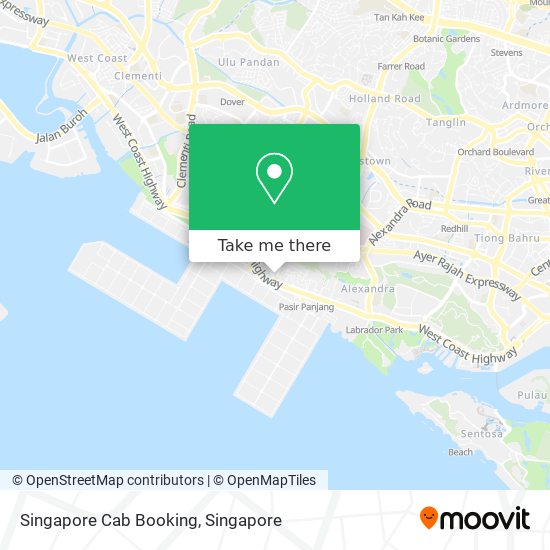 Singapore Cab Booking map