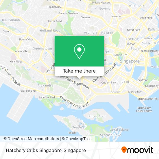 Hatchery Cribs Singapore map