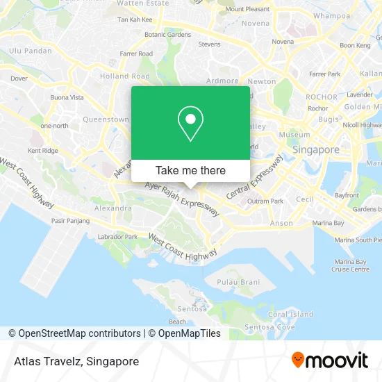 Atlas Travelz map