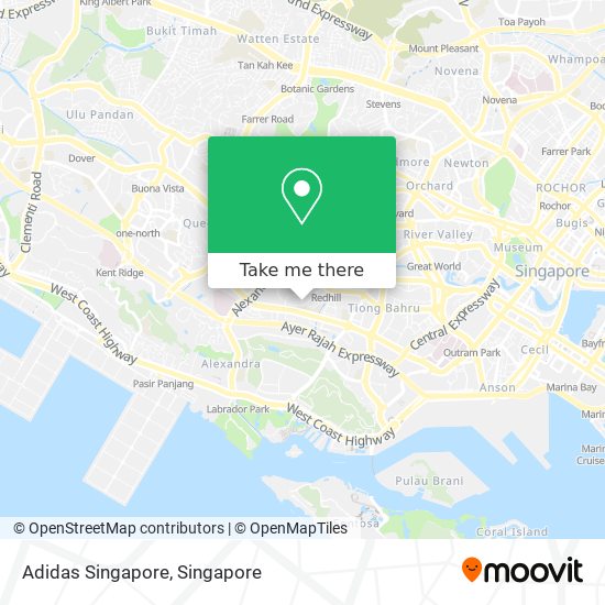 Adidas Singapore map
