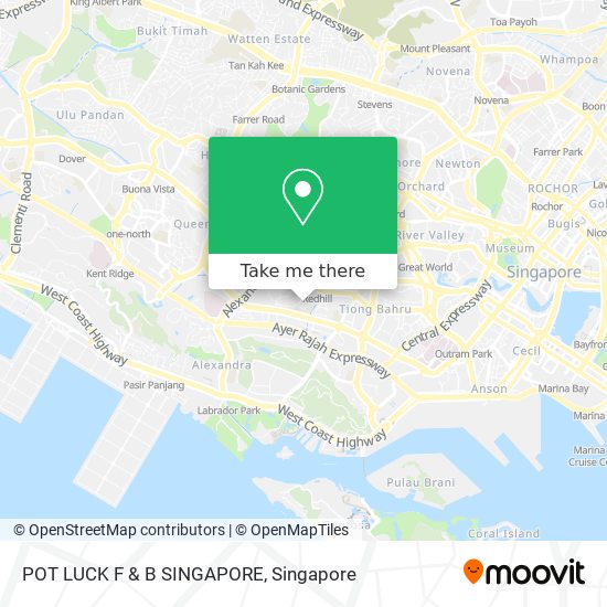 POT LUCK F & B SINGAPORE map