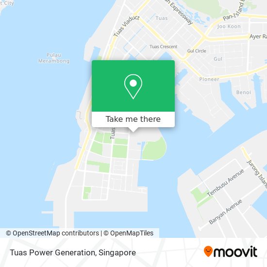 Tuas Power Generation map