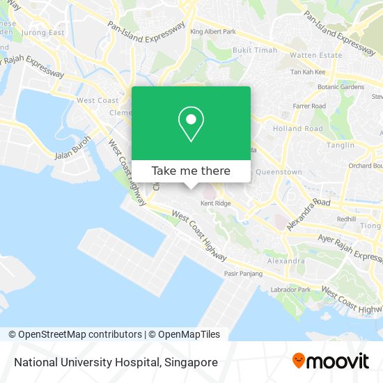 National University Hospital map