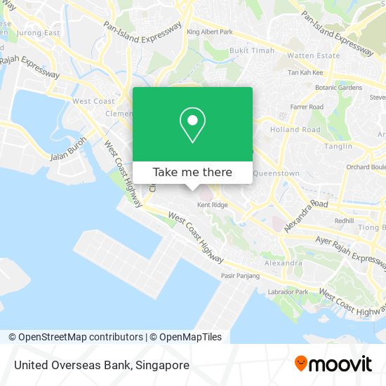 United Overseas Bank map